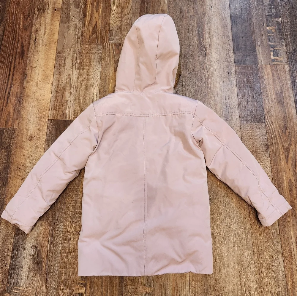 Swiss Tech Pink Girl's Jacket With Fur Lined Hood